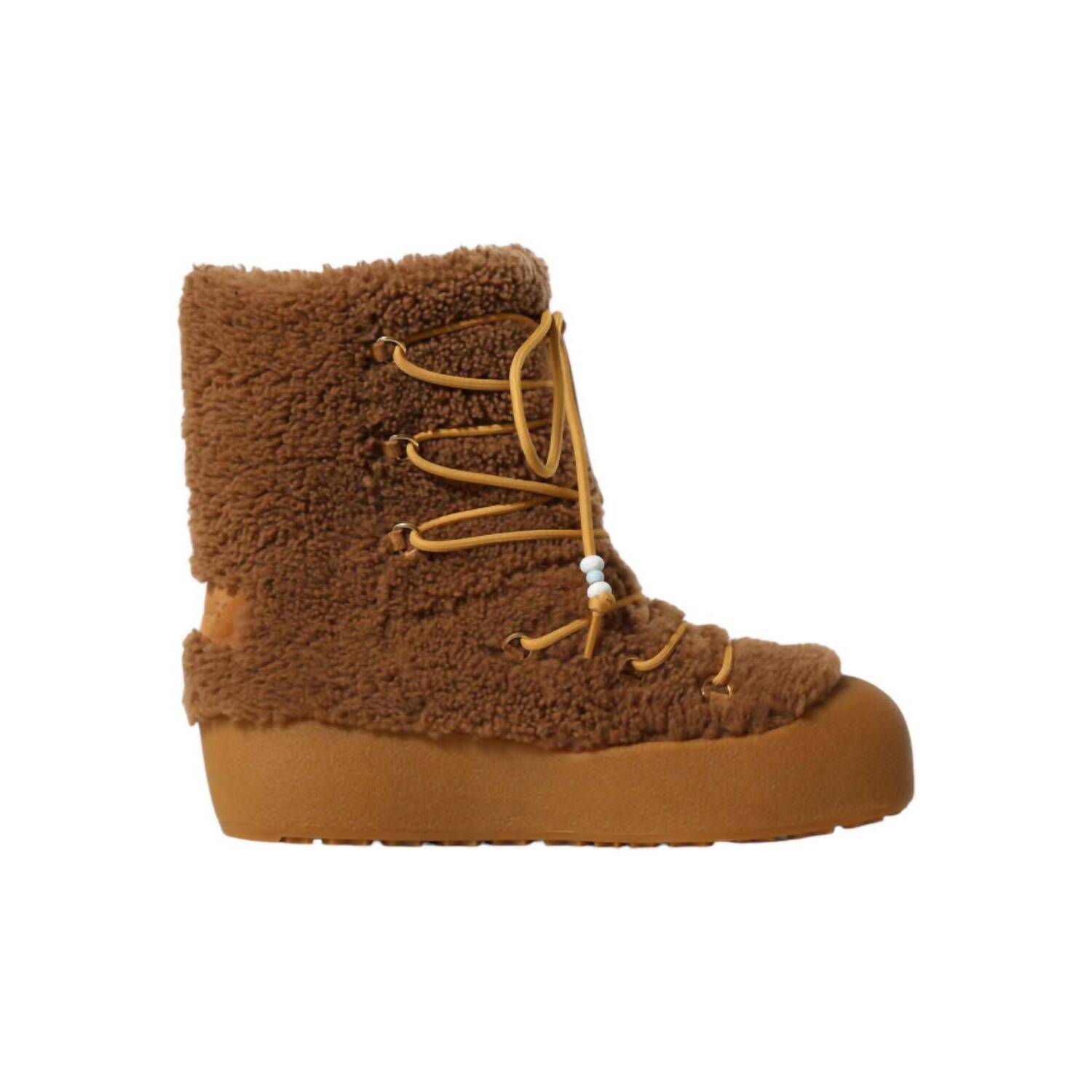New Bally Women's Corviglia Fur Boots In Camel
